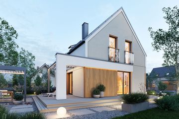  Projekt domu Domena 209 C (WRW1427) - projekt domu parterowego z poddaszem - Zdjęcie 3