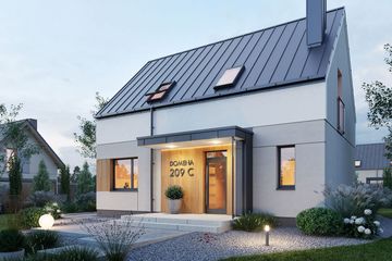  Projekt domu Domena 209 C (WRW1427) - projekt domu parterowego z poddaszem - Zdjęcie 4