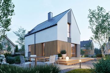  Projekt domu Domena 208 C1 (WRW1431) - projekt domu parterowego z poddaszem - Zdjęcie 2