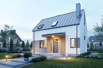  Projekt domu Domena 208 C1 (WRW1431) - projekt domu parterowego z poddaszem - Zdjęcie 3