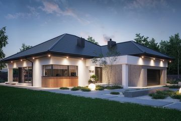  Projekt domu NewHouse 770 w2 (KRZ1148) - projekt domu parterowego - Zdjęcie 3