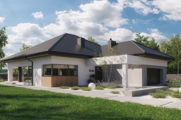  Projekt domu NewHouse 770 w2 (KRZ1148) - projekt domu parterowego - Zdjęcie 4