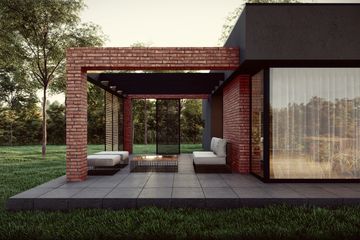  Projekt domu Ronin 1 black-red (SLT1016) - projekt domu parterowego - Zdjęcie 2