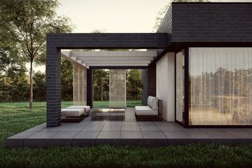  Projekt domu Ronin 1 black-white (SLT1017) - projekt domu parterowego - Zdjęcie 2