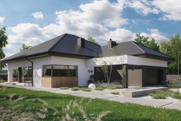  Projekt domu NewHouse 770 w1 (KRZ1149) - projekt domu parterowego - Zdjęcie 8