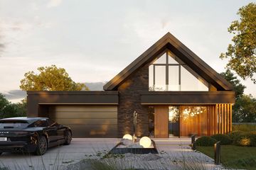  Projekt domu HomeKoncept 166 G2 (KRX1300) - projekt domu parterowego z poddaszem - Zdjęcie 1