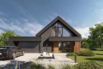  Projekt domu HomeKoncept 166 G2 (KRX1300) - projekt domu parterowego z poddaszem - Zdjęcie 2