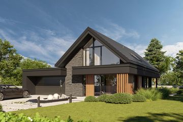  Projekt domu HomeKoncept 166 G2 (KRX1300) - projekt domu parterowego z poddaszem - Zdjęcie 6