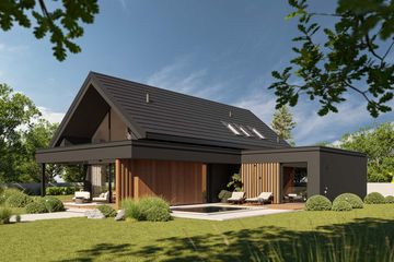 Projekt domu HomeKoncept 166 G2 - parterowy z poddaszem dom o powierzchni 116,27 m², dach dwuspadowy - ujęcie 16