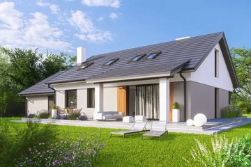  Projekt domu Elsa 3a (WRD3283) - projekt domu parterowego z poddaszem - Zdjęcie 1