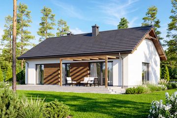  Projekt domu Trufla (WOF1273) - projekt domu parterowego - Zdjęcie 4