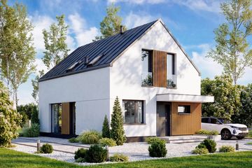  Projekt domu Vincent 4 mini (WOF1275) - projekt domu parterowego z poddaszem - Zdjęcie 2