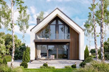  Projekt domu Vincent 4 mini (WOF1275) - projekt domu parterowego z poddaszem - Zdjęcie 4