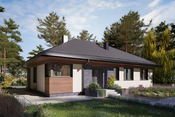  Projekt domu Lena Nano (1961) (KRD3091) - projekt domu parterowego - Zdjęcie 1