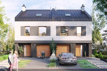  Projekt domu Liszka G Duo (1956) (KRD3095) - projekt domu z pełnym piętrem i poddaszem - Zdjęcie 2