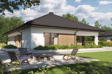  Projekt domu NewHouse 771 w1 (KRZ1150) - projekt domu parterowego - Zdjęcie 14