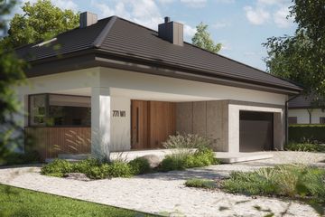  Projekt domu NewHouse 771 w1 (KRZ1150) - projekt domu parterowego - Zdjęcie 20