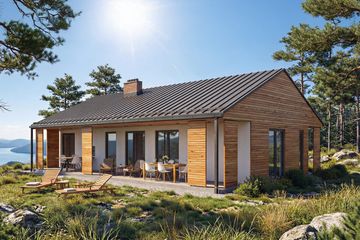  Projekt domu Jutrzenka (GDE1107) - projekt domu parterowego - Zdjęcie 1