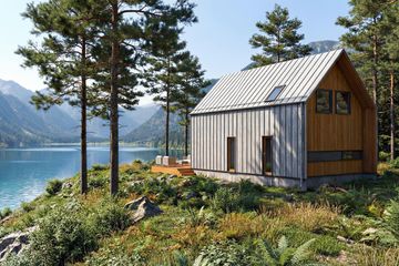 Projekt domu September - parterowy z poddaszem dom o powierzchni 69,65 m², dach dwuspadowy - ujęcie 8