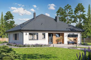  Projekt domu Tryton 7 B (WOE1221) - projekt domu parterowego - Zdjęcie 1