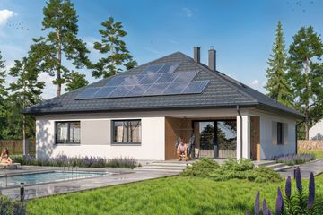  Projekt domu Tryton 7 B (WOE1221) - projekt domu parterowego - Zdjęcie 3