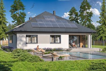  Projekt domu Tryton 7 B (WOE1221) - projekt domu parterowego - Zdjęcie 4