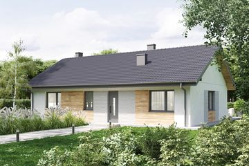  Projekt domu Parterowy klasyk 80 (GDF1008) - projekt domu parterowego - Zdjęcie 1