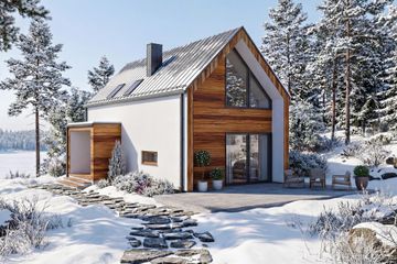  Projekt domu Kalina (GDE1113) - projekt domu parterowego z poddaszem - Zdjęcie 3