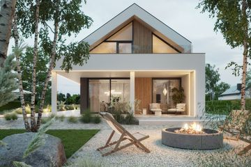  Projekt domu NewHouse 749 w1 (KRZ1151) - projekt domu parterowego z poddaszem - Zdjęcie 3