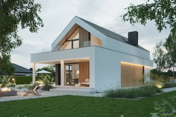  Projekt domu NewHouse 749 w1 (KRZ1151) - projekt domu parterowego z poddaszem - Zdjęcie 7