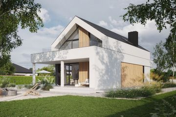  Projekt domu NewHouse 749 w1 (KRZ1151) - projekt domu parterowego z poddaszem - Zdjęcie 8