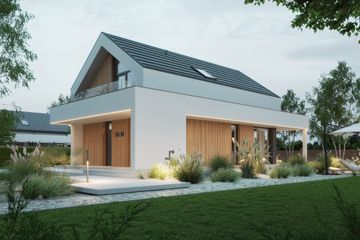  Projekt domu NewHouse 749 w1 (KRZ1151) - projekt domu parterowego z poddaszem - Zdjęcie 9