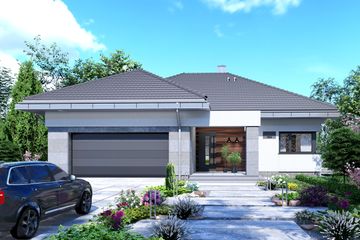  Projekt domu APS 401 wariant 6 (LUA1684) - projekt domu parterowego - Zdjęcie 1