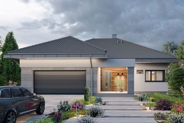  Projekt domu APS 401 wariant 6 (LUA1684) - projekt domu parterowego - Zdjęcie 2