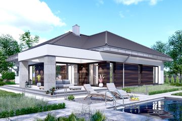  Projekt domu APS 401 wariant 6 (LUA1684) - projekt domu parterowego - Zdjęcie 3