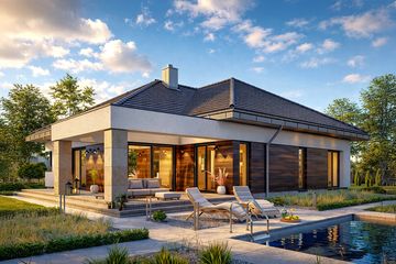  Projekt domu APS 401 wariant 6 (LUA1684) - projekt domu parterowego - Zdjęcie 2