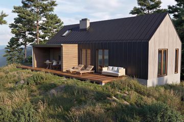  Projekt domu Zorza - drewniany (GDE1120) - projekt domu parterowego - Zdjęcie 5