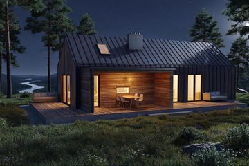  Projekt domu Zorza - drewniany (GDE1120) - projekt domu parterowego - Zdjęcie 6