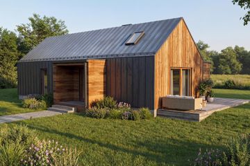  Projekt domu Zorza - drewniany (GDE1120) - projekt domu parterowego - Zdjęcie 10