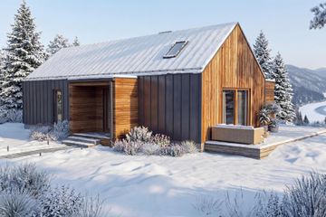  Projekt domu Zorza - drewniany (GDE1120) - projekt domu parterowego - Zdjęcie 12