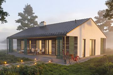  Projekt domu Jutrzenka 2 - murowany (GDE1122) - projekt domu parterowego - Zdjęcie 1