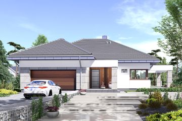  Projekt domu APS 401 wariant 7 (LUA1686) - projekt domu parterowego - Zdjęcie 1