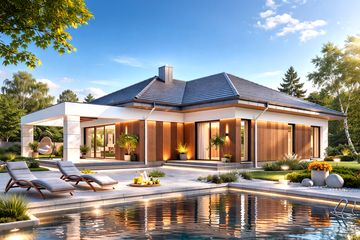  Projekt domu APS 401 wariant 7 (LUA1686) - projekt domu parterowego - Zdjęcie 1