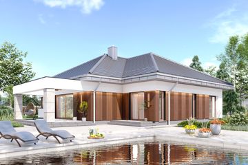  Projekt domu APS 401 wariant 7 (LUA1686) - projekt domu parterowego - Zdjęcie 3