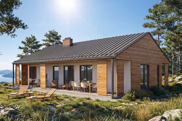  Projekt domu Jutrzenka - murowany (GDE1123) - projekt domu parterowego - Zdjęcie 1