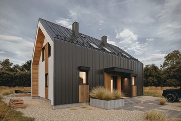  Projekt domu Drops Alfa Nano (1965) (KRD3093) - projekt domu parterowego z poddaszem - Zdjęcie 4