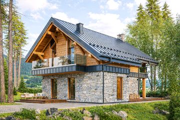  Projekt domu Zawrat (KNT1013) - projekt domu parterowego z poddaszem - Zdjęcie 3