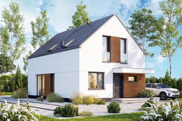  Projekt domu Vincent 4 mini 2 (WOF1278) - projekt domu parterowego z poddaszem - Zdjęcie 2