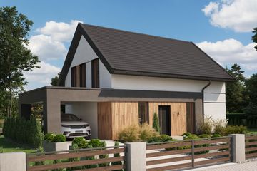  Projekt domu A16 (BSI1015) - projekt domu parterowego z poddaszem - Zdjęcie 1