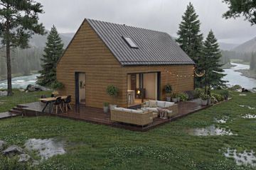  Projekt domu Kantry 3 (GDE1130) - projekt domu parterowego - Zdjęcie 2